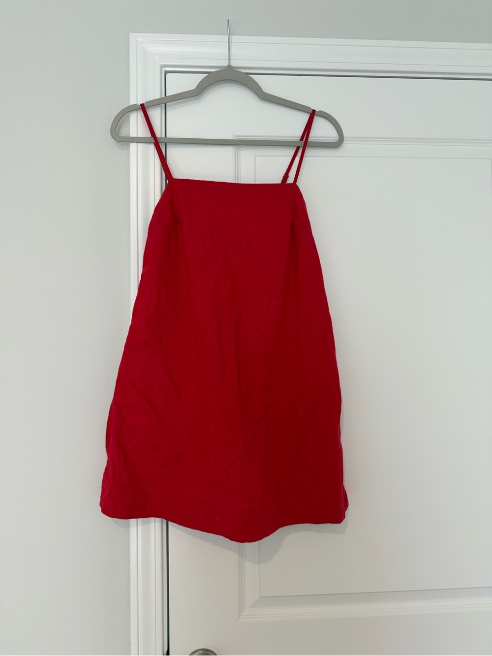 Abercrombie & Fitch Red Spaghetti Strap Mini Dress
